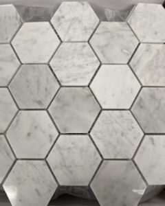 ARVEX CARRARA 3" POLISHED HEX