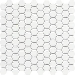 Emser - Source - Pure White 1' Hex Unglazed sheet is available in Seattle, WA