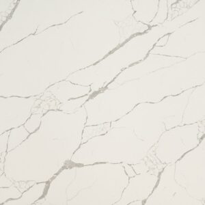 Calacatta Laza Quartz Countertop with Elegant Veining by Tile for Less in Seattle, WA