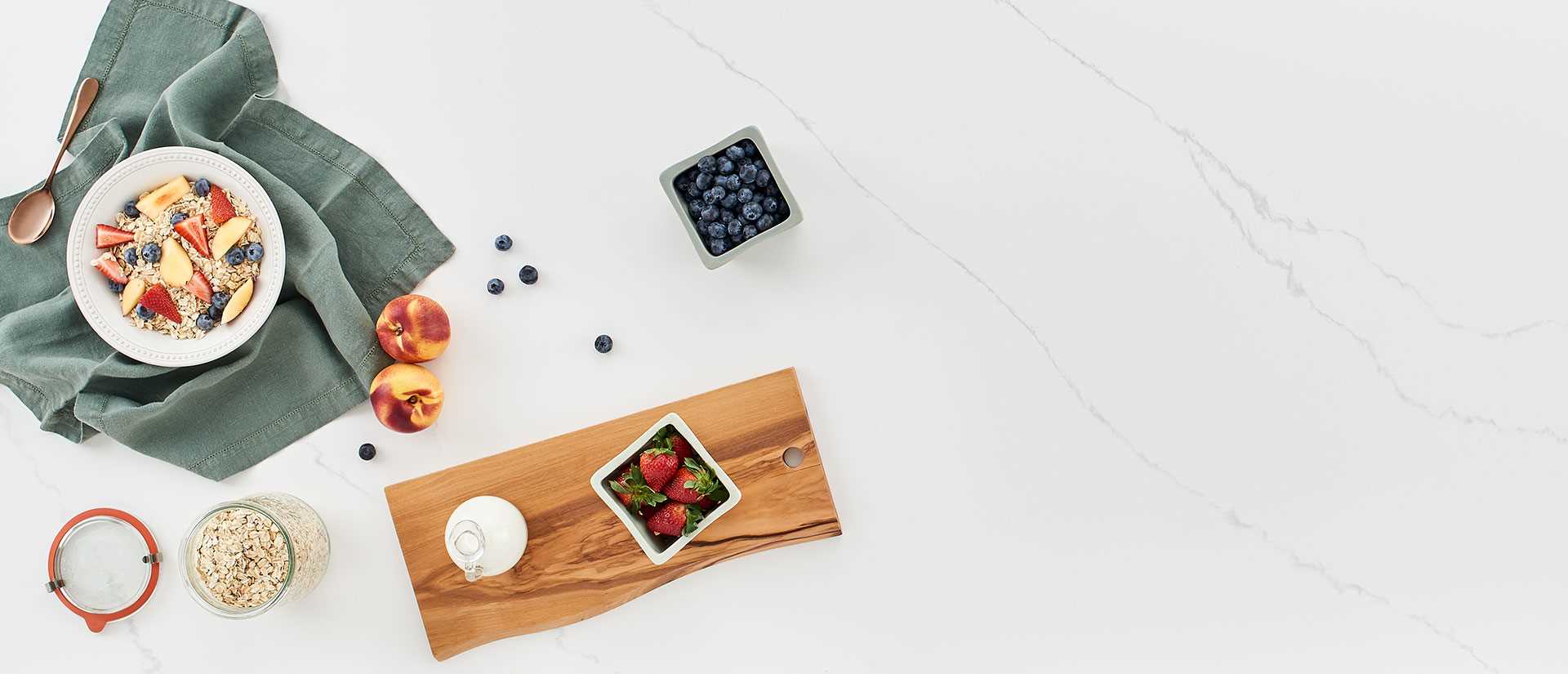 Calacatta Ultra Quartz Slab Featuring Bold Veining by Tile for Less in Seattle, WA